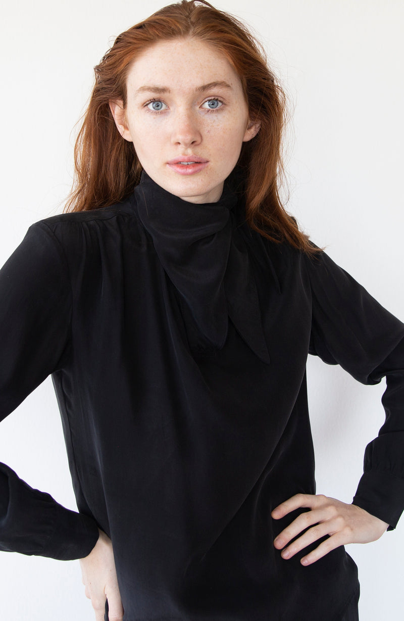 Black Silk Blouse | Limited Edition Preorder Price | The Biodegradable Collection